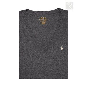 Polo Ralph Lauren Women's Short Sleeve CLSC Fit V-Neck T-Shirt Grey MSRP $58.00